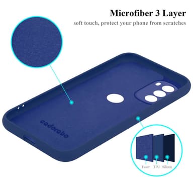 Motorola MOTO G51 5G Cover Etui Case (Blå)
