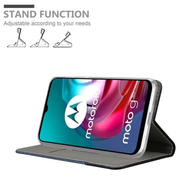 Motorola MOTO G10 / G30 Pungetui Cover Case (Blå)