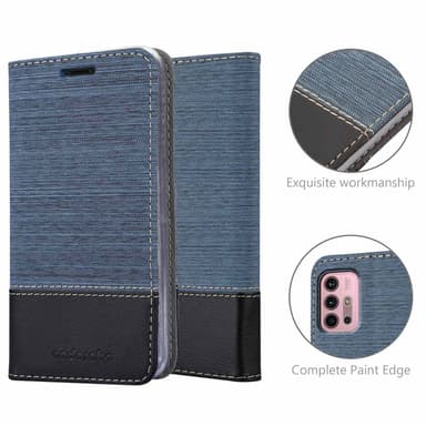 Motorola MOTO G10 / G30 Pungetui Cover Case (Blå)