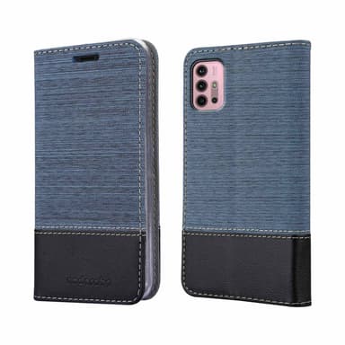 Motorola MOTO G10 / G30 Pungetui Cover Case (Blå)