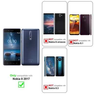 Nokia 8 2017 Cover Etui Case (Rød)