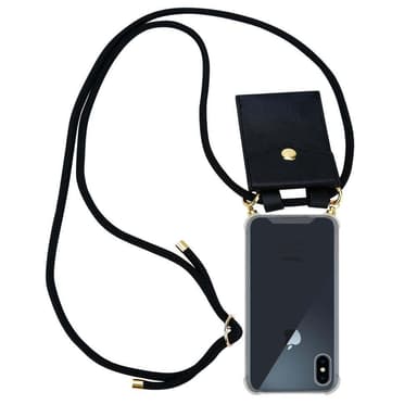 iPhone X / XS Etui Cover Kæde (Sort)