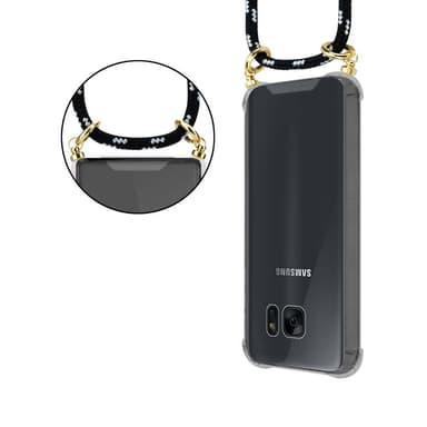 Samsung Galaxy S7 EDGE Etui Cover Kæde (Sort)