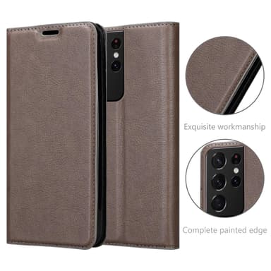Samsung Galaxy S21 ULTRA Cover Etui Case (Brun)