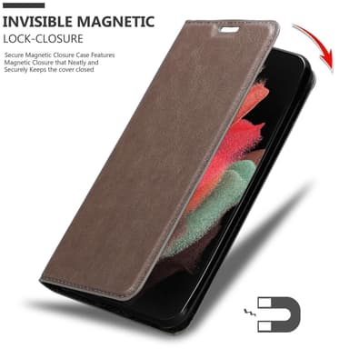 Samsung Galaxy S21 ULTRA Cover Etui Case (Brun)