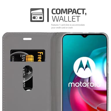 Motorola MOTO G10 / G30 Pungetui Cover Case (Blå)