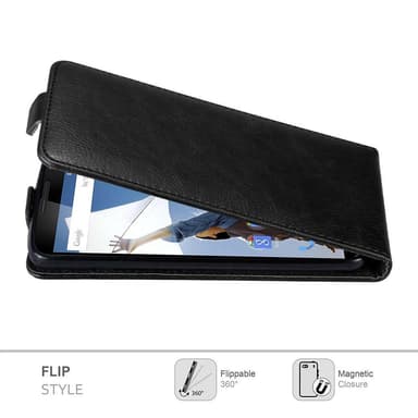 Motorola Google NEXUS 6 Pungetui Flip Cover (Sort)