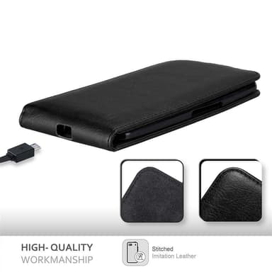 Motorola Google NEXUS 6 Pungetui Flip Cover (Sort)