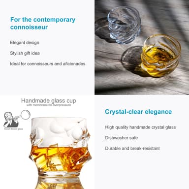 2x Whiskeyglas Old Fashioned Whiskey krystalglas