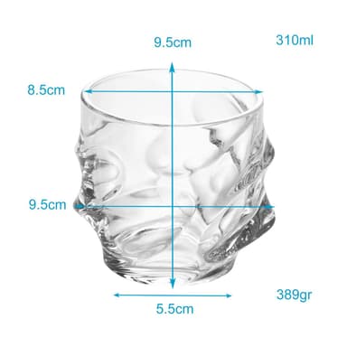 2x Whiskeyglas Old Fashioned Whiskey krystalglas