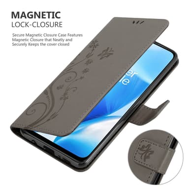 OnePlus Nord N200 5G Pungetui Cover Case (Grå)