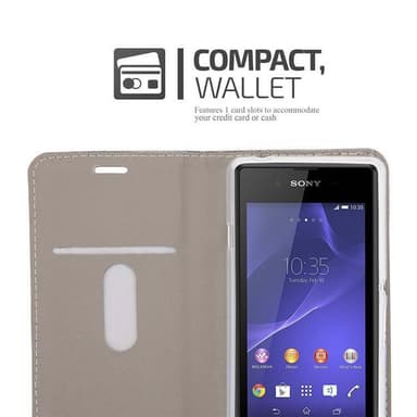 Sony Xperia E3 Pungetui Cover Case (Blå)