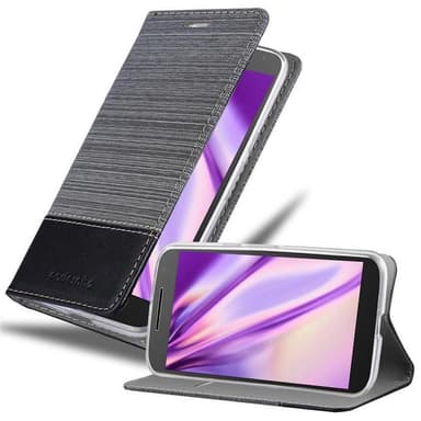 Motorola MOTO G4 / G4 PLUS Pungetui Cover Case (Grå)