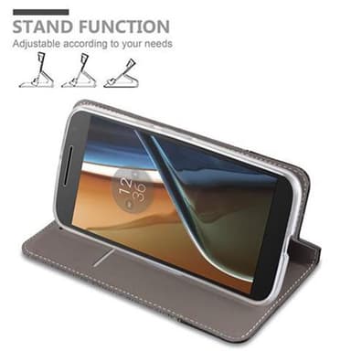 Motorola MOTO G4 / G4 PLUS Pungetui Cover Case (Grå)