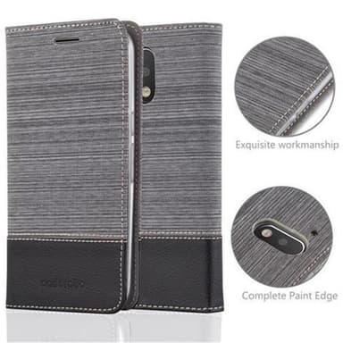 Motorola MOTO G4 / G4 PLUS Pungetui Cover Case (Grå)
