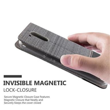 Motorola MOTO G4 / G4 PLUS Pungetui Cover Case (Grå)