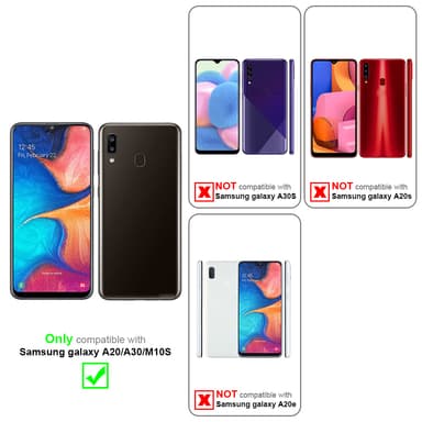 Samsung Galaxy A20 / A30 / M10s Cover Etui Case (Grøn)