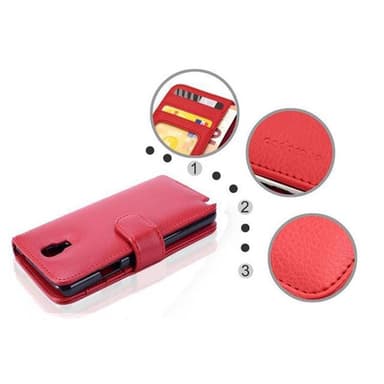 Samsung Galaxy NOTE 3 NEO Pungetui Cover (Rød)