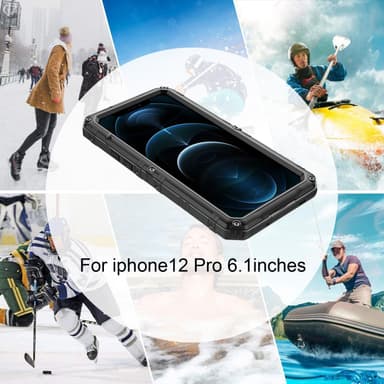 iPhone 12 PRO Etui Outdoor Cover (Sort)