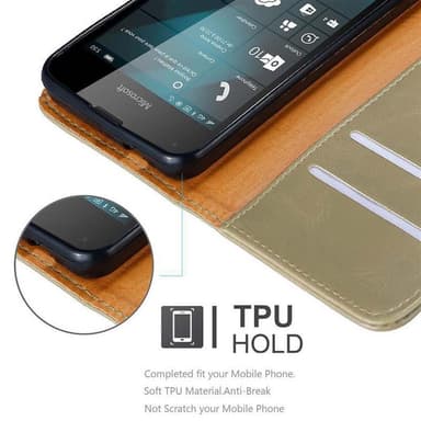 Cover Nokia Lumia 550 Etui Case (Brun)