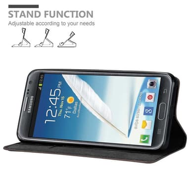 Samsung Galaxy NOTE 2 Cover Etui Case (Brun)
