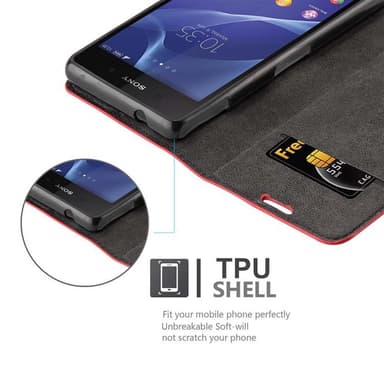 Sony Xperia Z2 COMPACT Cover Etui Case (Rød)