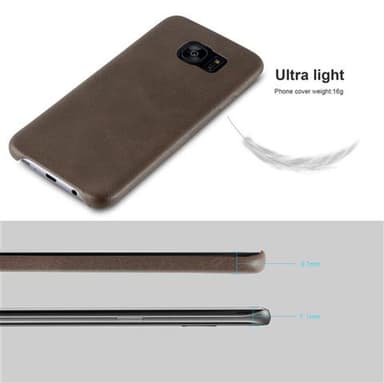 Samsung Galaxy S7 EDGE Etui Case Cover (Brun)
