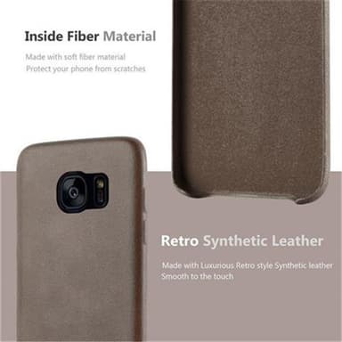 Samsung Galaxy S7 EDGE Etui Case Cover (Brun)