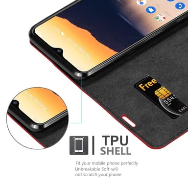 Nokia 2.3 Cover Etui Case (Rød)