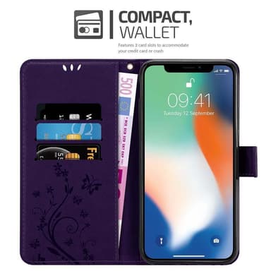 iPhone X / XS Pungetui Cover Case (Lilla)