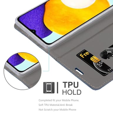 Samsung Galaxy A13 5G Pungetui Cover Case (Blå)