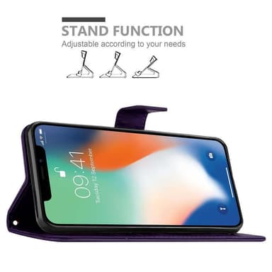 iPhone X / XS Pungetui Cover Case (Lilla)