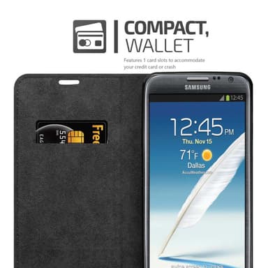Samsung Galaxy NOTE 2 Cover Etui Case (Brun)