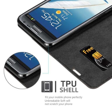 Samsung Galaxy NOTE 2 Cover Etui Case (Brun)