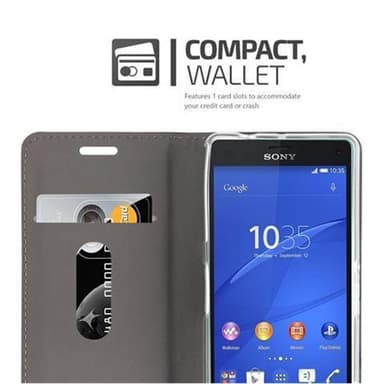 Sony Xperia Z3 COMPACT Pungetui Cover Case (Grå)