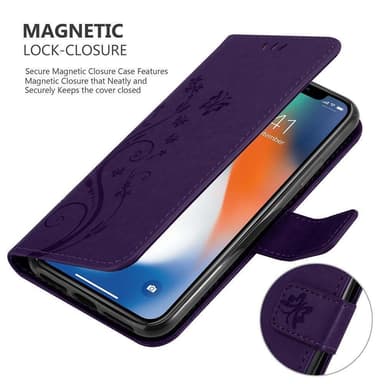 iPhone X / XS Pungetui Cover Case (Lilla)