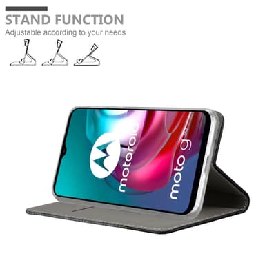 Motorola MOTO G10 / G30 Pungetui Cover Case (Grå)