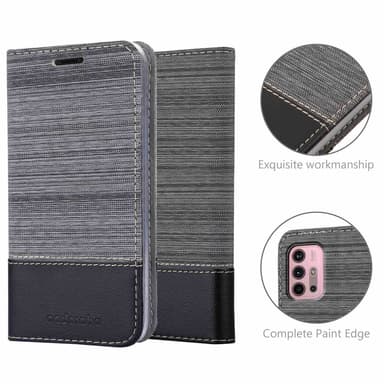 Motorola MOTO G10 / G30 Pungetui Cover Case (Grå)