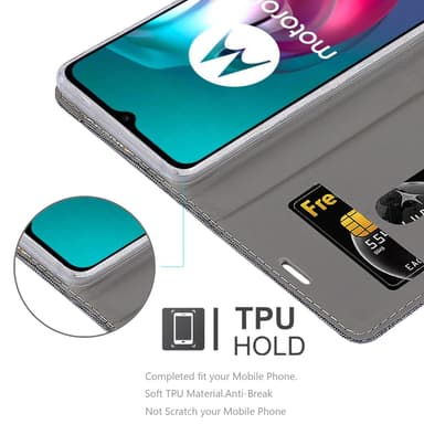 Motorola MOTO G10 / G30 Pungetui Cover Case (Grå)