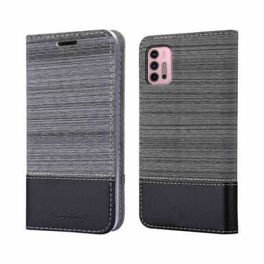 Motorola MOTO G10 / G30 Pungetui Cover Case (Grå)