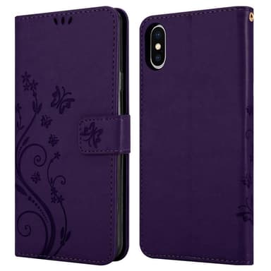 iPhone X / XS Pungetui Cover Case (Lilla)