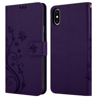 iPhone X / XS Pungetui Cover Case (Lilla)