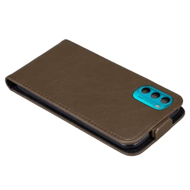 Motorola MOTO G71 5G Pungetui Flip Cover (Brun)