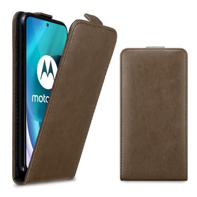 Motorola MOTO G71 5G Pungetui Flip Cover (Brun)