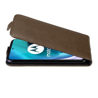 Motorola MOTO G71 5G Pungetui Flip Cover (Brun)