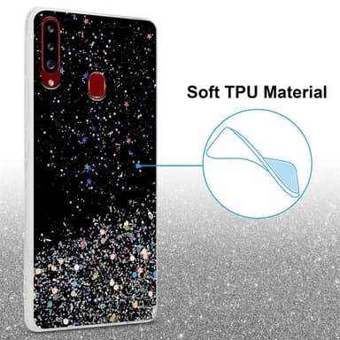 Samsung Galaxy A20s Cover Etui Case (Sort)