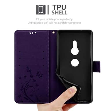 Sony Xperia XZ2 Pungetui Cover Case (Lilla)