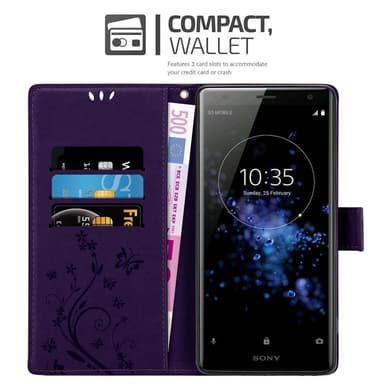 Sony Xperia XZ2 Pungetui Cover Case (Lilla)