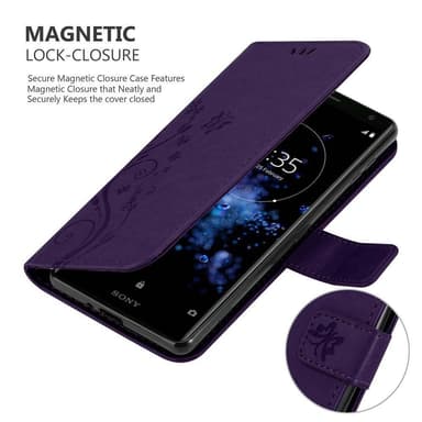 Sony Xperia XZ2 Pungetui Cover Case (Lilla)