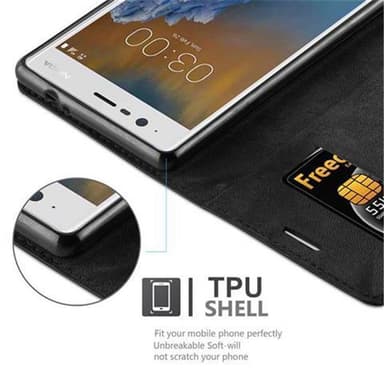 Nokia 3 2017 Cover Etui Case (Sort)
